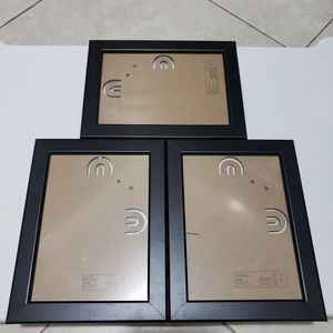 A set of 3 IKEA brown picture frames
